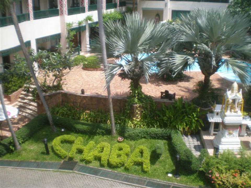 Blick vom Hotel zur Lobby Chaba Cabana Beach Resort