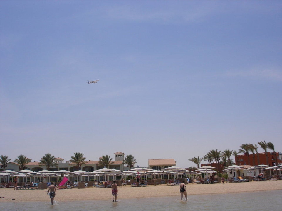 Unser Strandabschnitt am Dana Beach Hotel Pickalbatros Dana Beach Resort - Hurghada