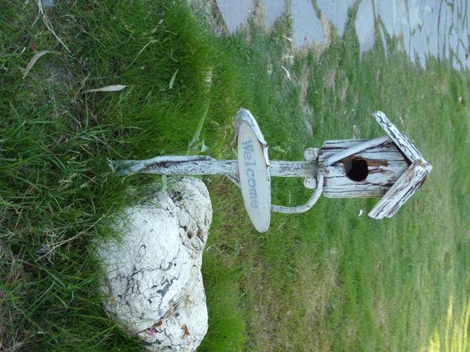 Begrüßung am Eingang Agriturismo Pedra de Mari