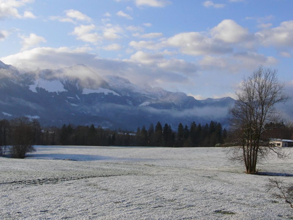 1. April (kein Aprilscherz) es hatte geschneit  Kressenlehen FeWo