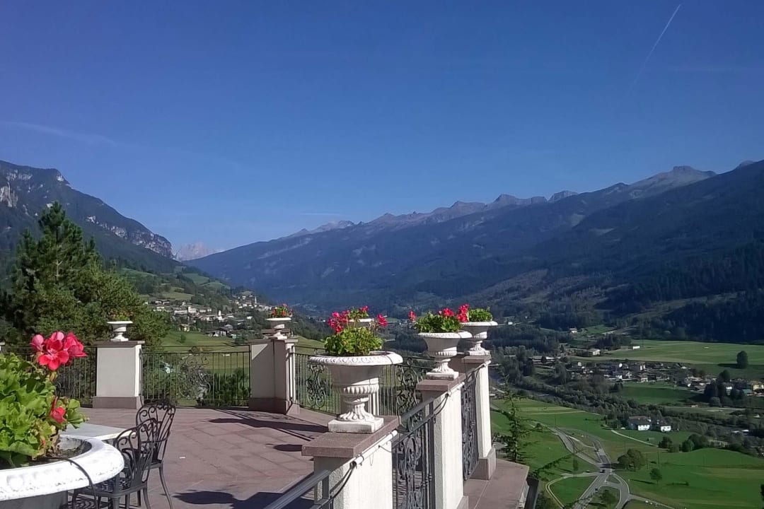 Blick von der Terrasse Hotel Lagorai