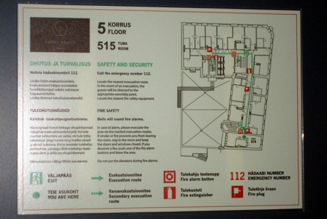 5th floor Palace Hotel Tallinn, a member of Radisson Individuals