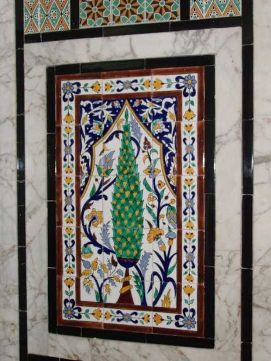 Mozaika na ścianie The Club Hammamet