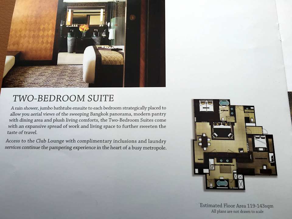 Zimmerübersichtskarte Hotel Banyan Tree Bangkok