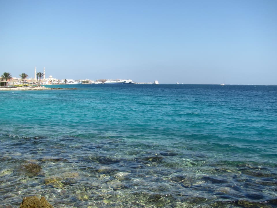 Вид с пляжа Regina Resort and Aqua Park Hurghada