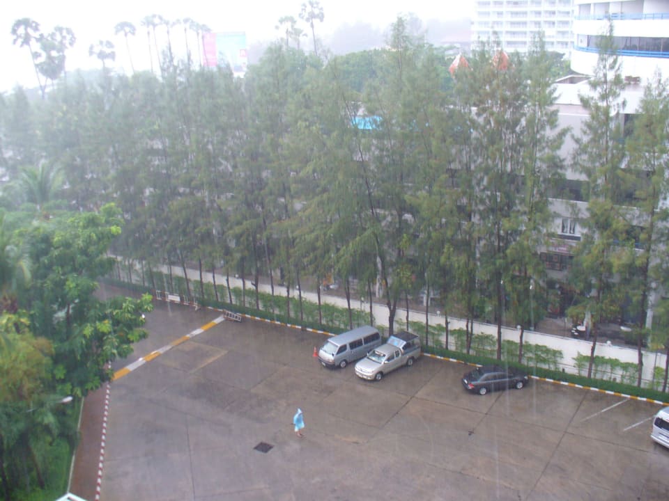 Ausblick aus dem 6.Stock Hotel Jomtien Palm Beach