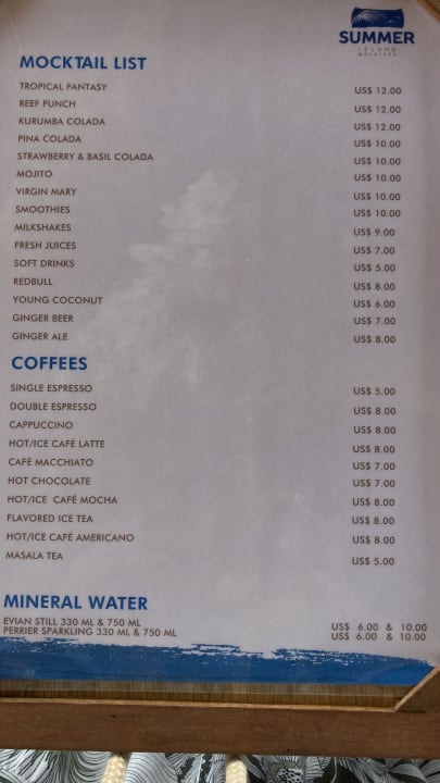 Gastro Summer Island Maldives