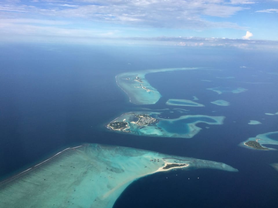 Blick von oben Meeru Maldives Resort Island