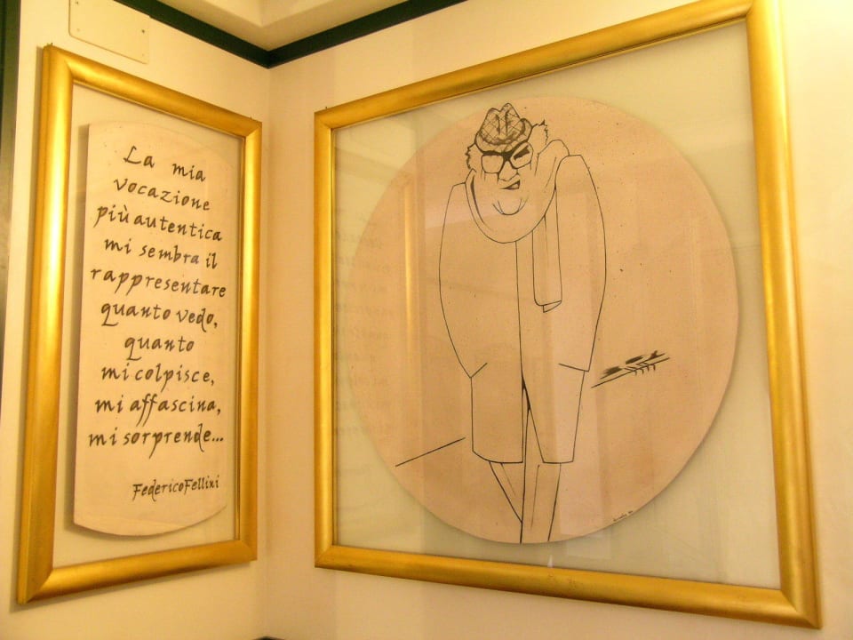 Particolare Federico Fellini Hotel Dei Platani