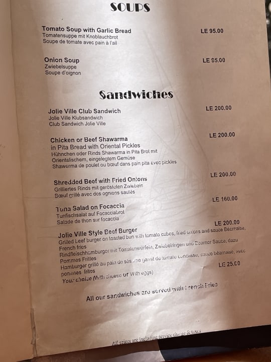 Gastro Jolie Ville Kings Island Luxor