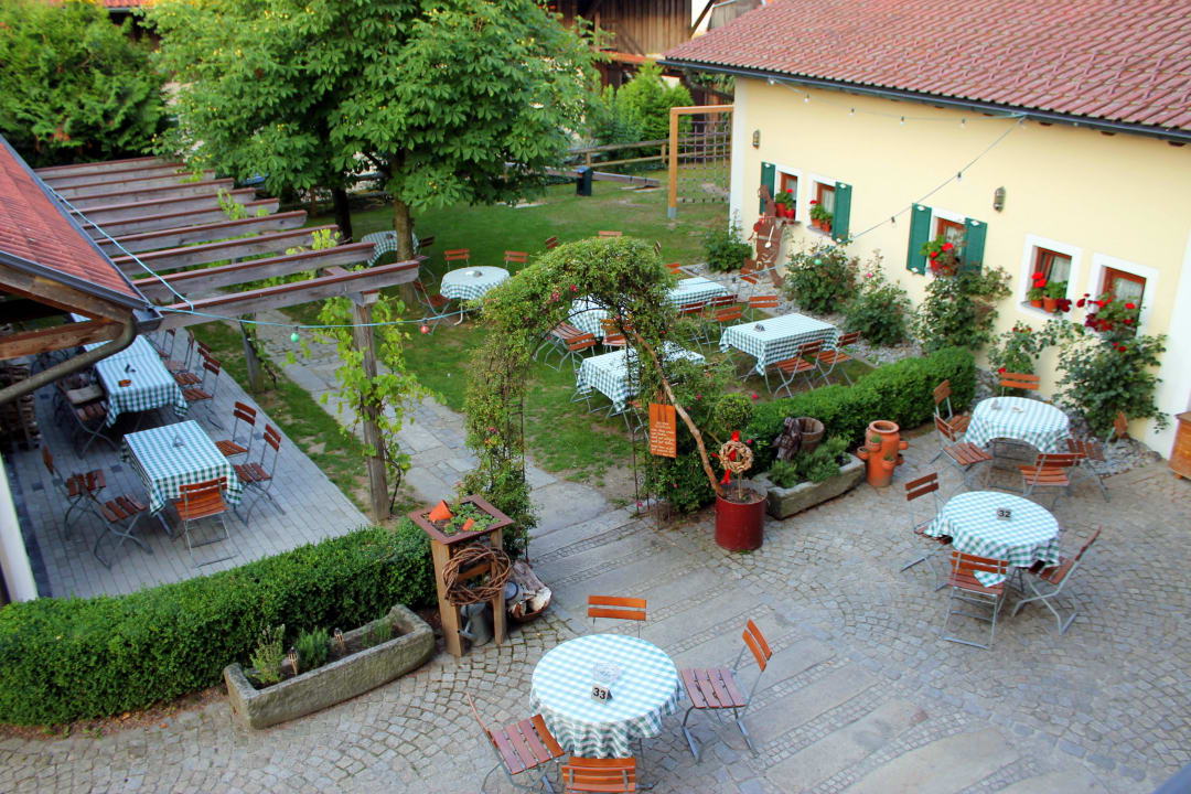 Biergarten am Morgen Hotel Zum Kirchenwirt