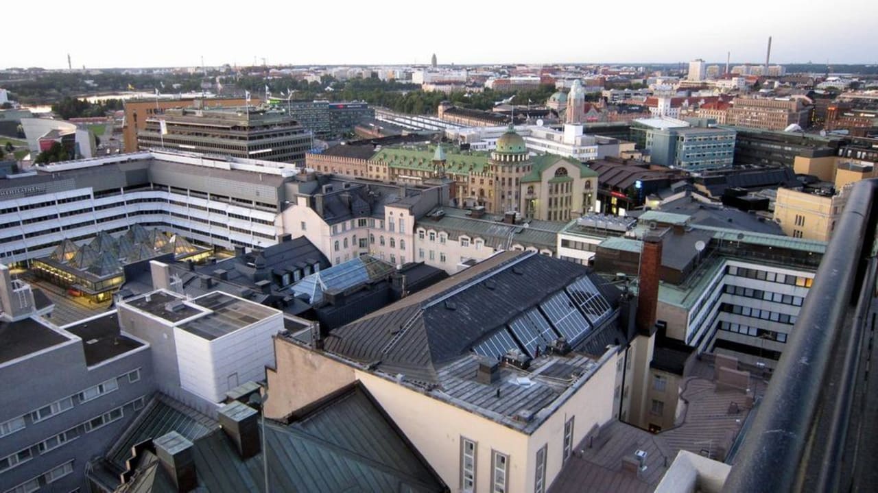 View from Ateljee bar Solo Sokos Hotel Torni Helsinki