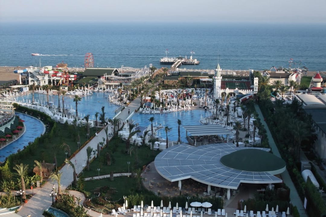 Blick zum Meer vom Zimmer Hotel Delphin Imperial