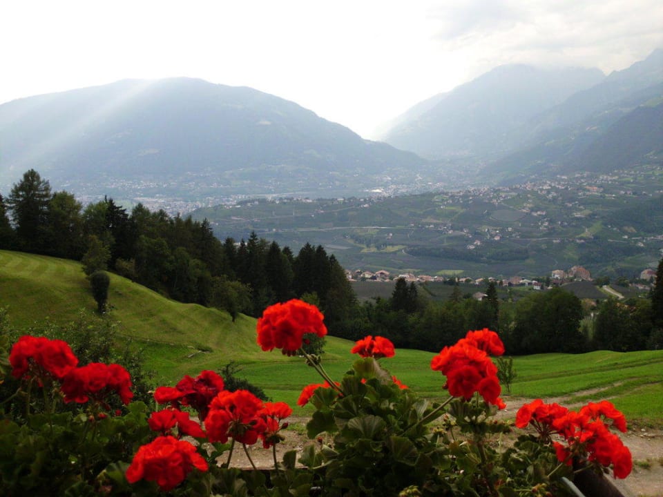 Blick vom Balkon Garni Fungganell