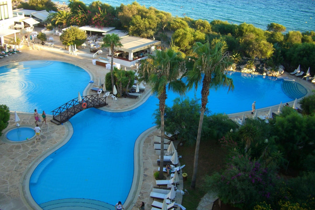 Ausblick aus unserem Zimmer Hotel Grecian Bay