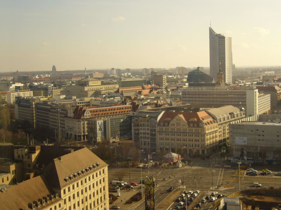 Beeindruckender Ausblick Richtung Stadt Hotel The Westin Leipzig