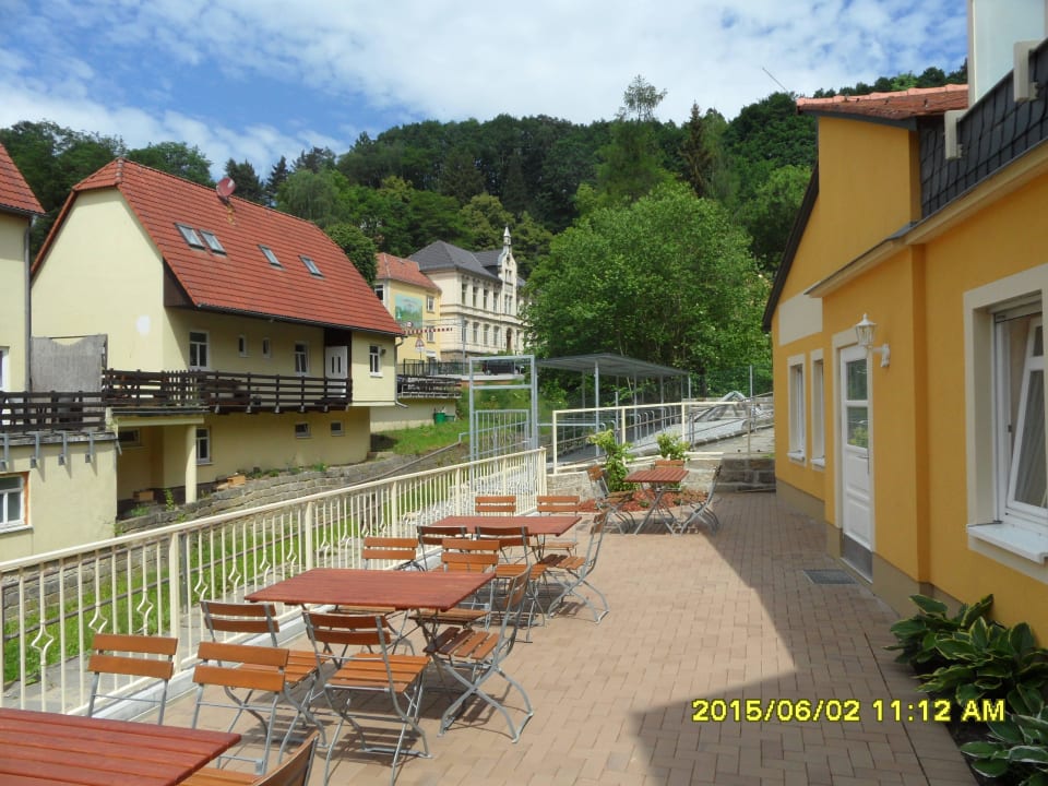 Frühstücksterrasse Hotel Wehlener Hof