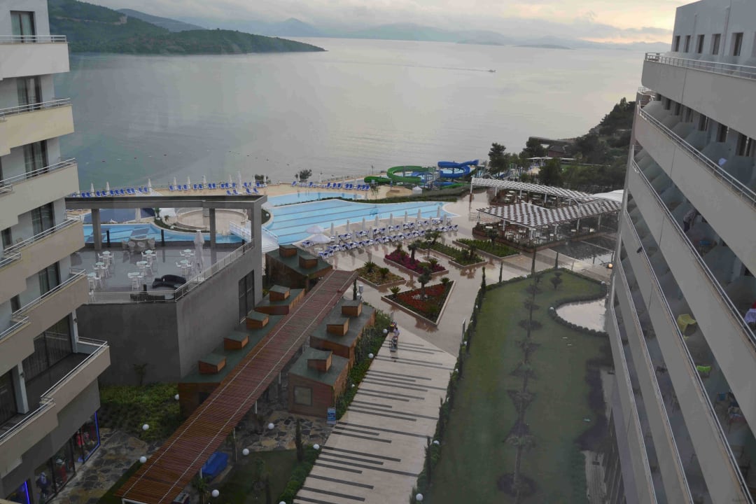Main pool view from the terrace La Blanche Island Bodrum