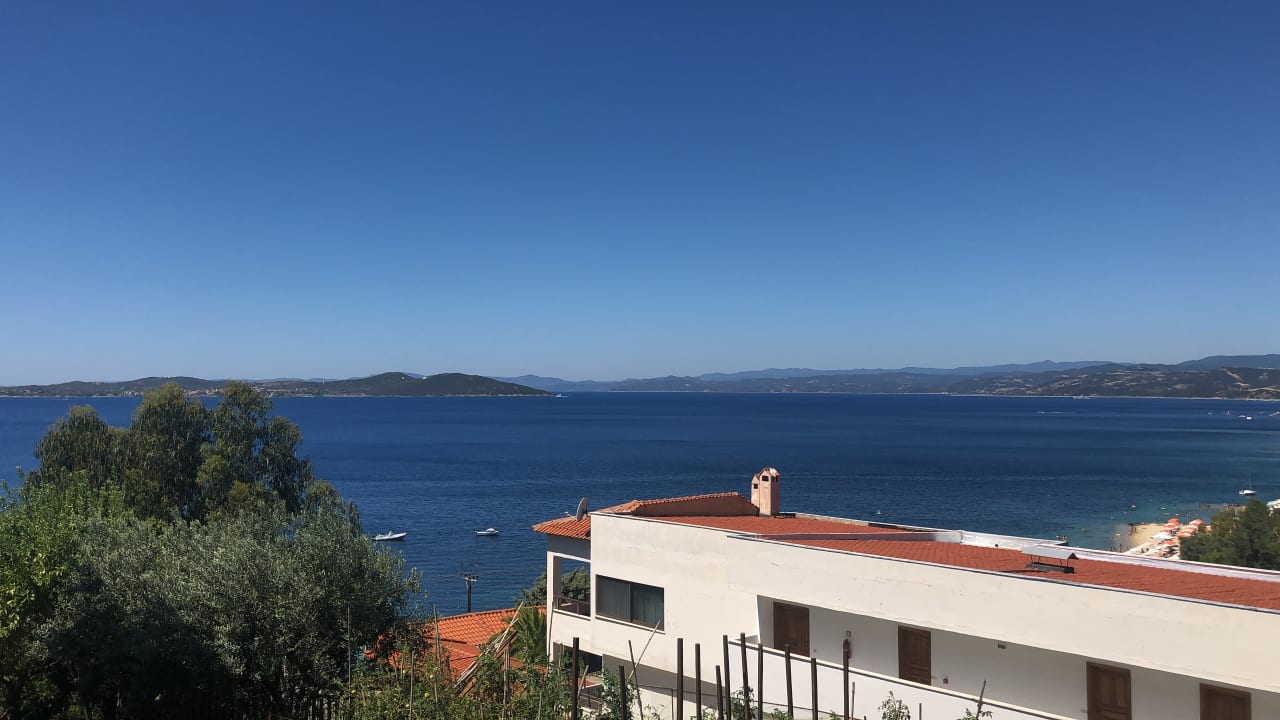 Ausblick Akrathos Beach Hotel
