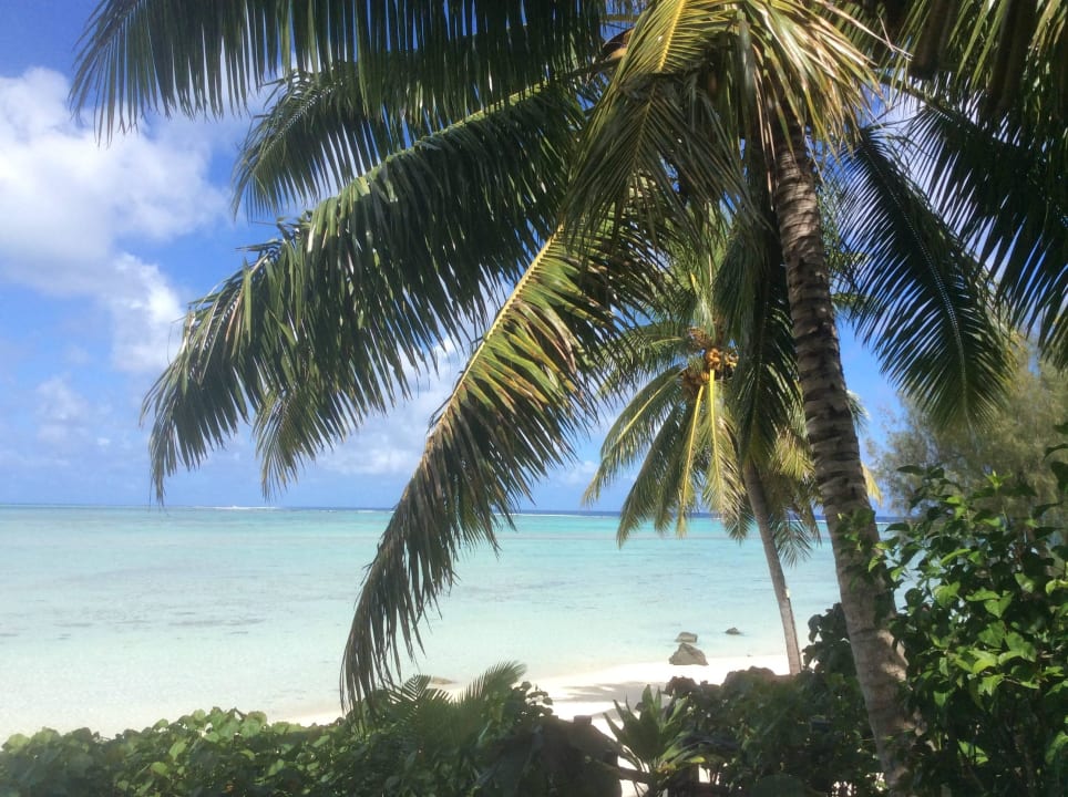 Blick vom Bungalow  Pacific Resort Aitutaki Nui