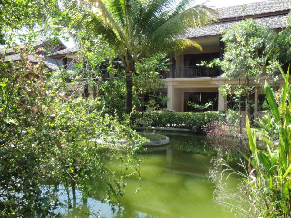 Ein Teil des tropischen Gartens The Andamania Beach Resort & Spa