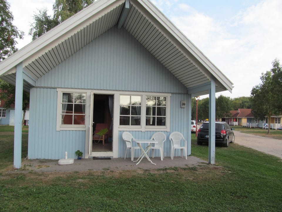 Terrasse mit Wildkräutern und Trittlöchern Camping- und Ferienpark Markgrafenheide