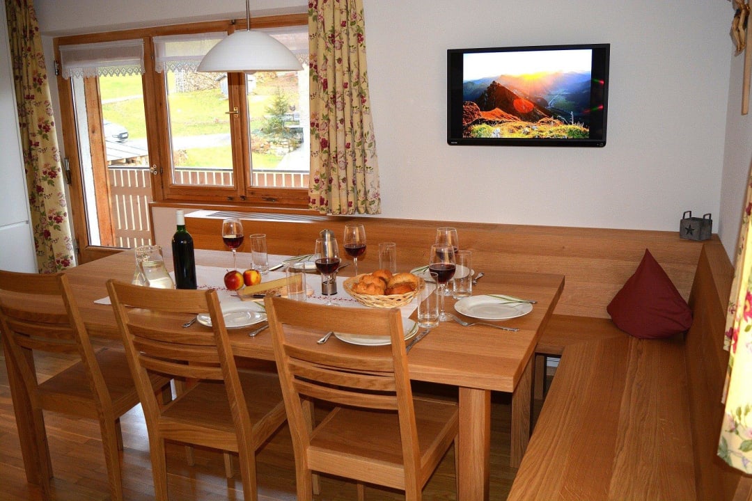 Gemütlicher Ess - und Wohnbereich Bergbauernhof Fegg