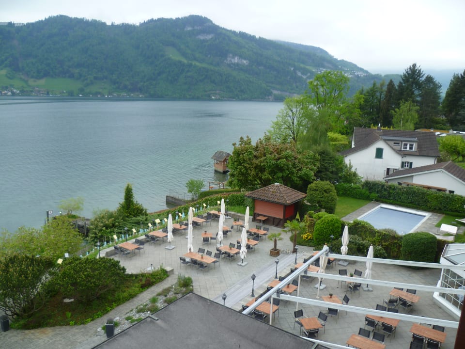 Ausblick Seehotel Kastanienbaum