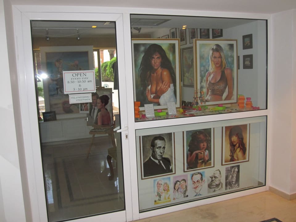 Maler auf dem Weg zum Restaurant! Ibiscus Hotel Rhodos