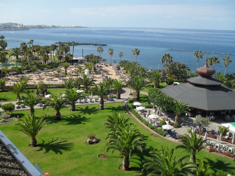 Blick auf Strandbereich im Hotel von Hotelterrasse Hotel Riu Palace Tenerife