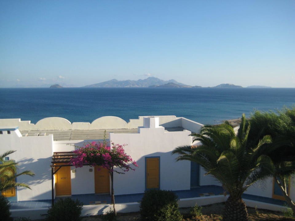Ausblick mit Hotelanlage Lagas Aegean Village