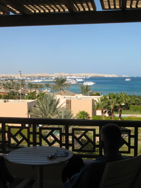 Unser schöner Ausblick vom Balkon Continental Hotel Hurghada