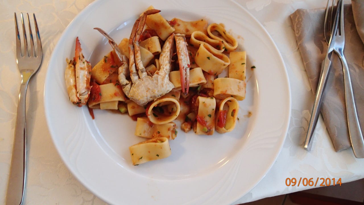 &amp;quot;Nudeln mit Krebsen&amp;quot; Hotel Levante sul Mare (Lido di Savio ...