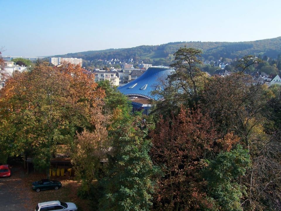 Ausblick aus dem Zimmerfenster Steigenberger Hotel Bad Neuenahr