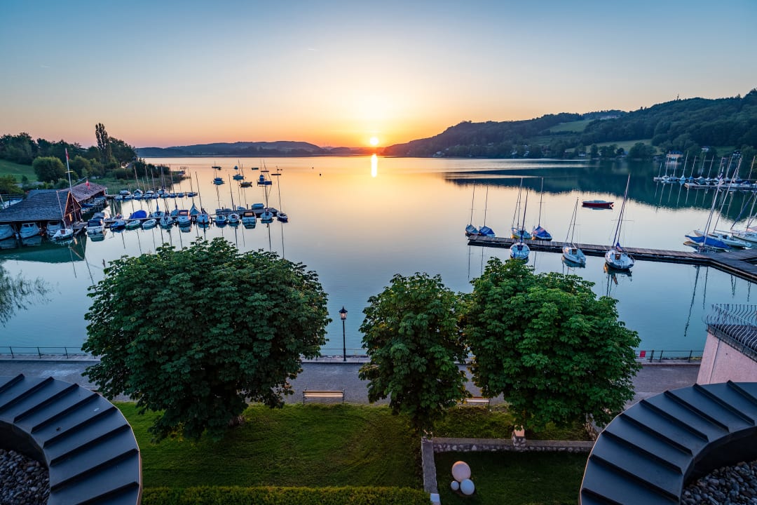 Ausblick Seeside Hotel Seewirt Mattsee