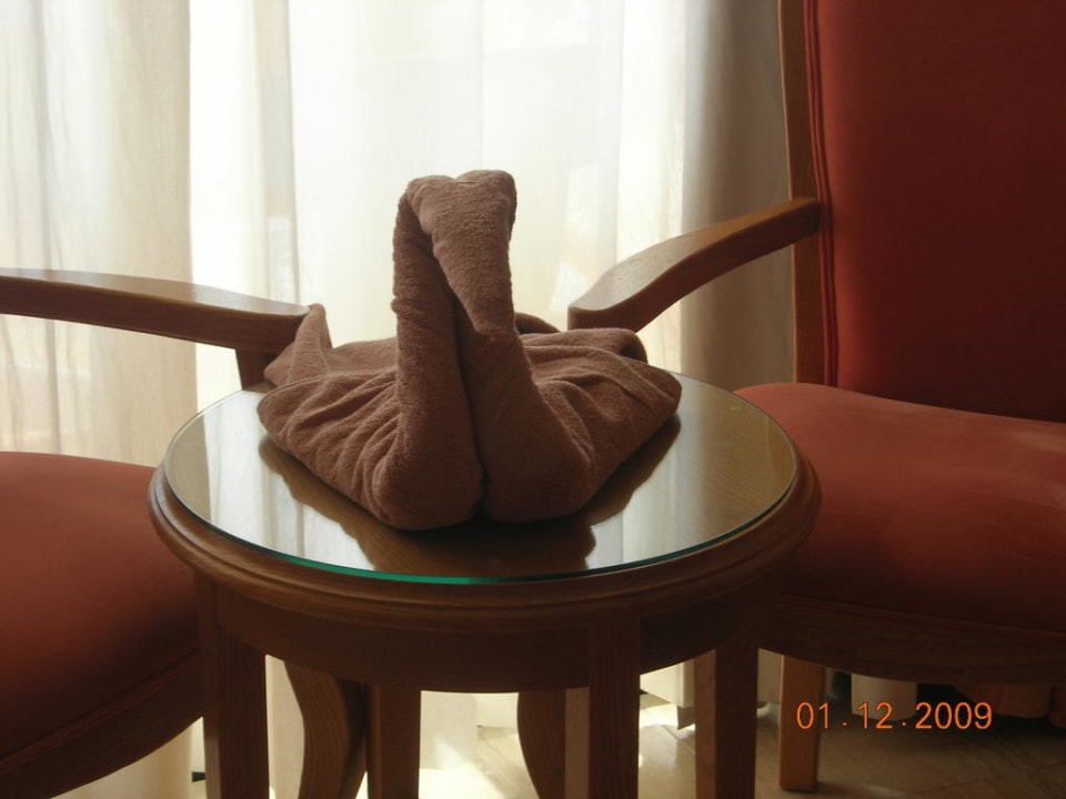 Aufmerksamkeit vom Zimmermädchen Hotel Riu Palace Palmeras