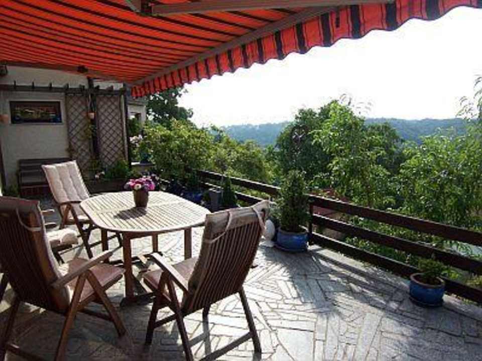 Blick von der Terrasse ins Elbtal Haus Talblick