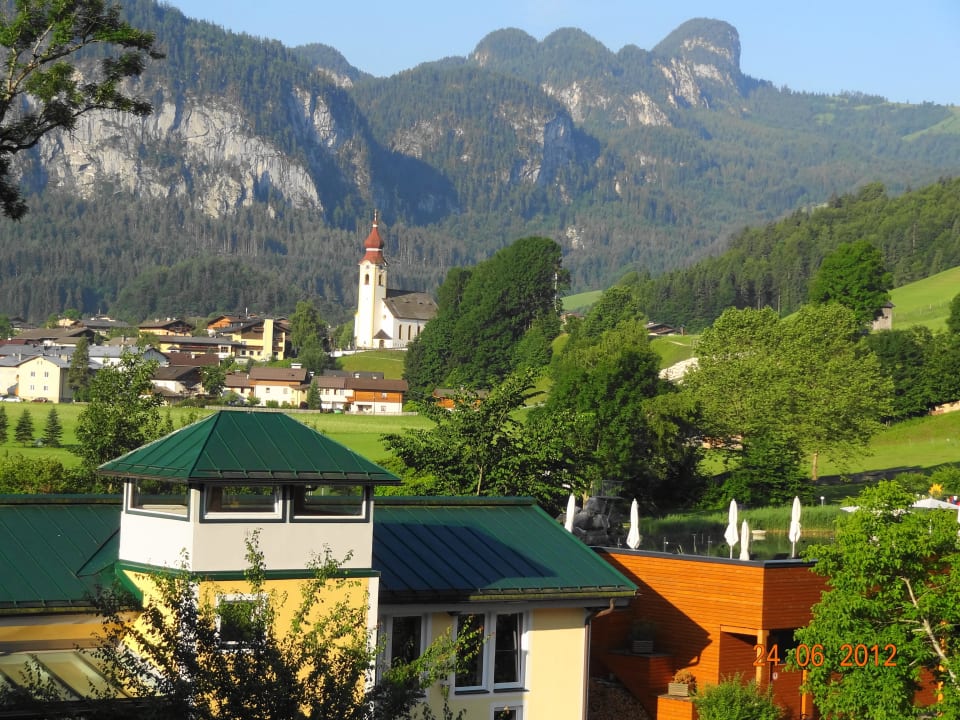 Blick vom Balkon POST Family Resort