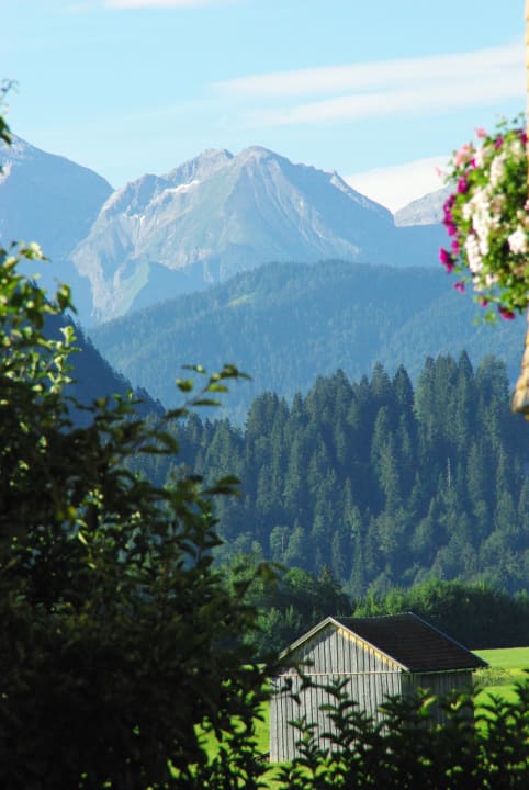 Blick von der Terrasse Landhaus Charivari