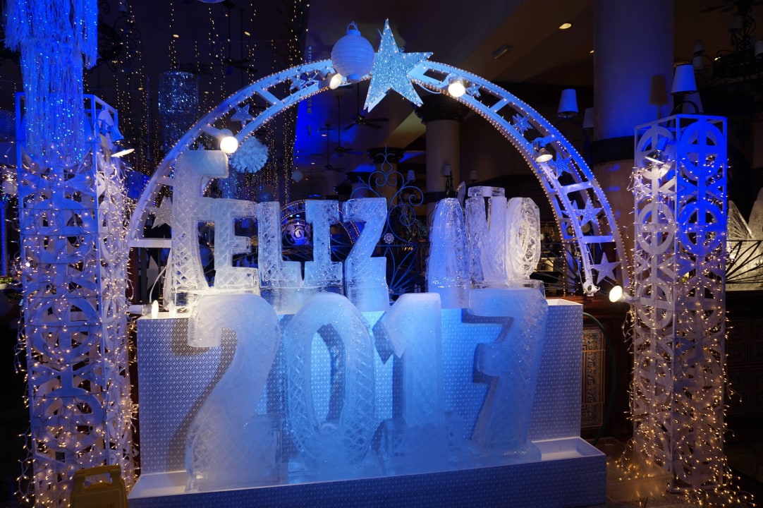 Silvester-Deko Hotel Riu Tequila