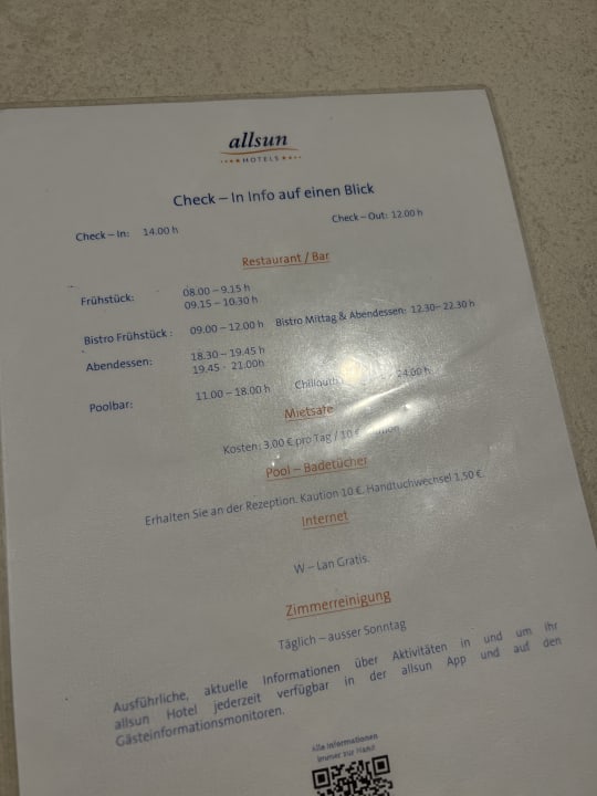 Lobby allsun Hotel Marena Beach