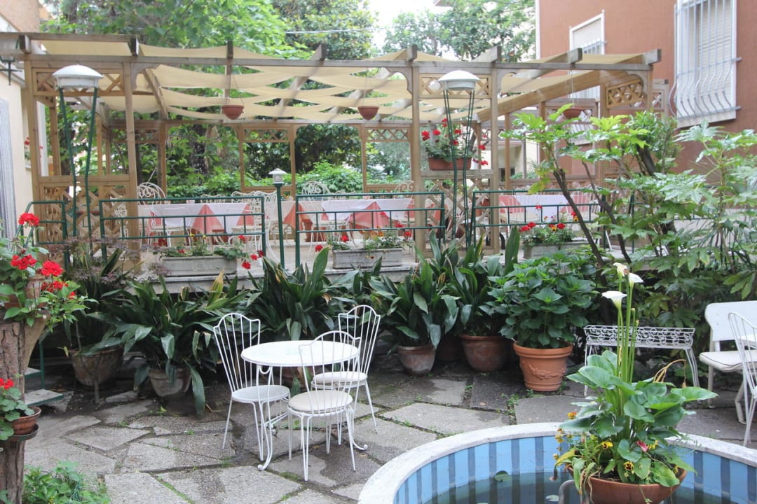 Frühstücksterrasse Hotel Rigel