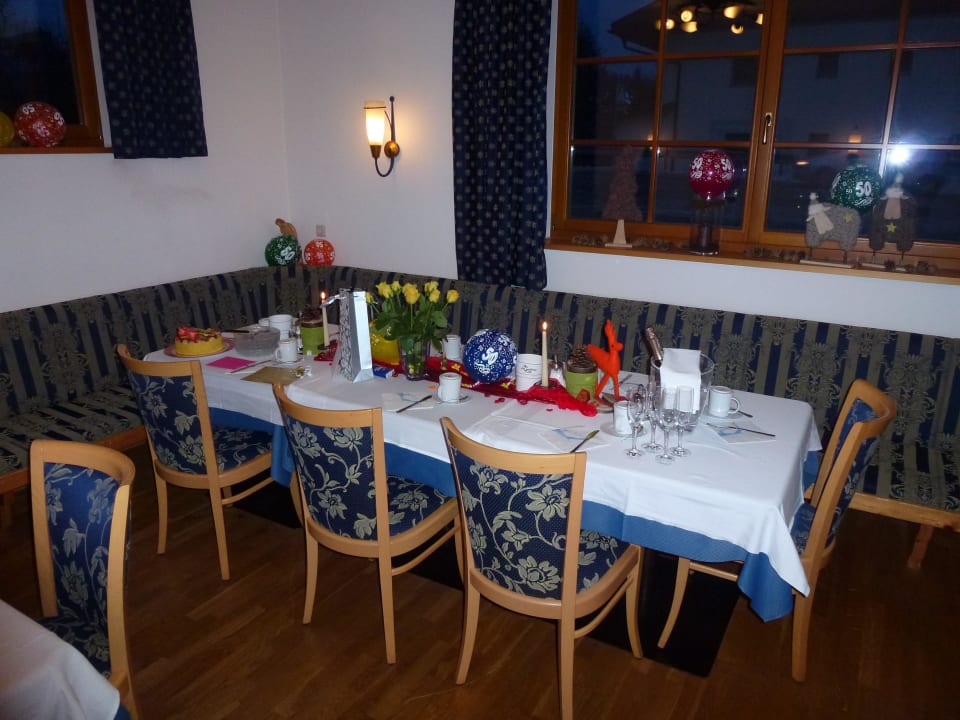 Hübscher Geburtstagstisch Hotel Terentnerhof