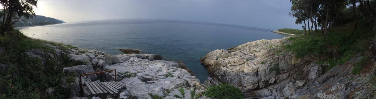 View from wooden deck Hostel Katerina