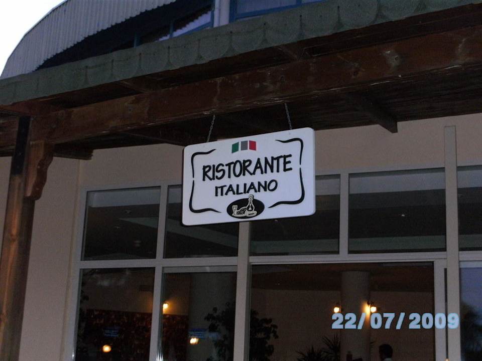 Italienisches a la-Carte Restaurante Eingang Asteria Family Resort Side