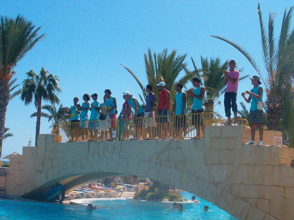 Animationsteam 2009 auf der Brücke Houda Golf & Beach Club