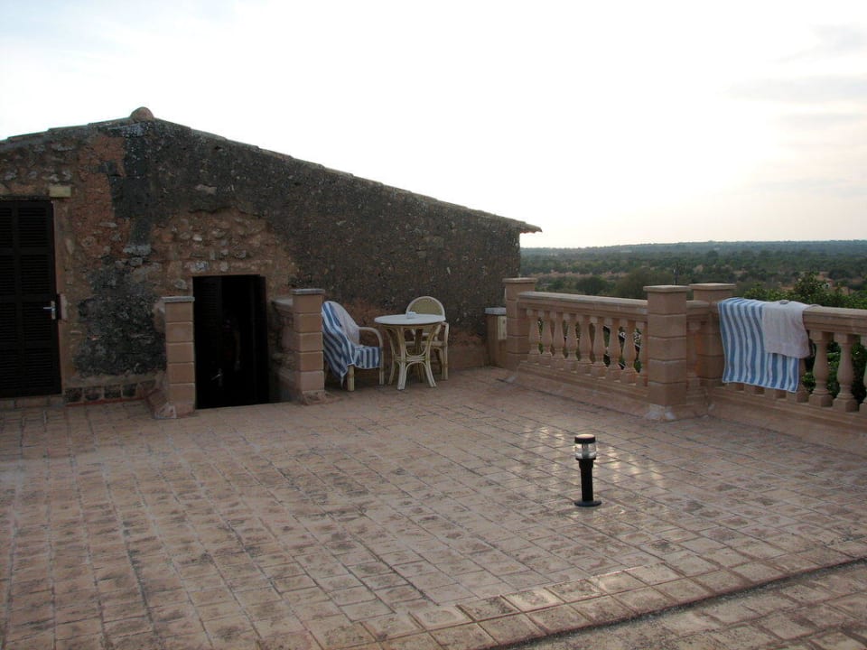 Blick Rtg Meer von Terrasse aus Finca Hotel Rural Es Turó