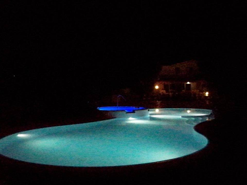 Pool bei Nacht Residence & Country House I Tesori del Sud