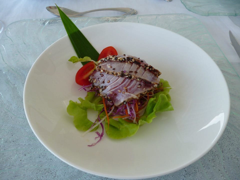 Vorspeise Overwater Restaurant Diamonds Thudufushi