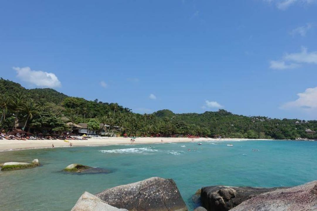 Blick an den Strand Anantara Rasananda Koh Phangan -  Villas